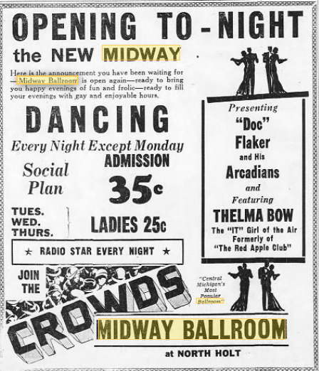 Midway Gardens (Midway Ballroom) - 1932 Ad (newer photo)